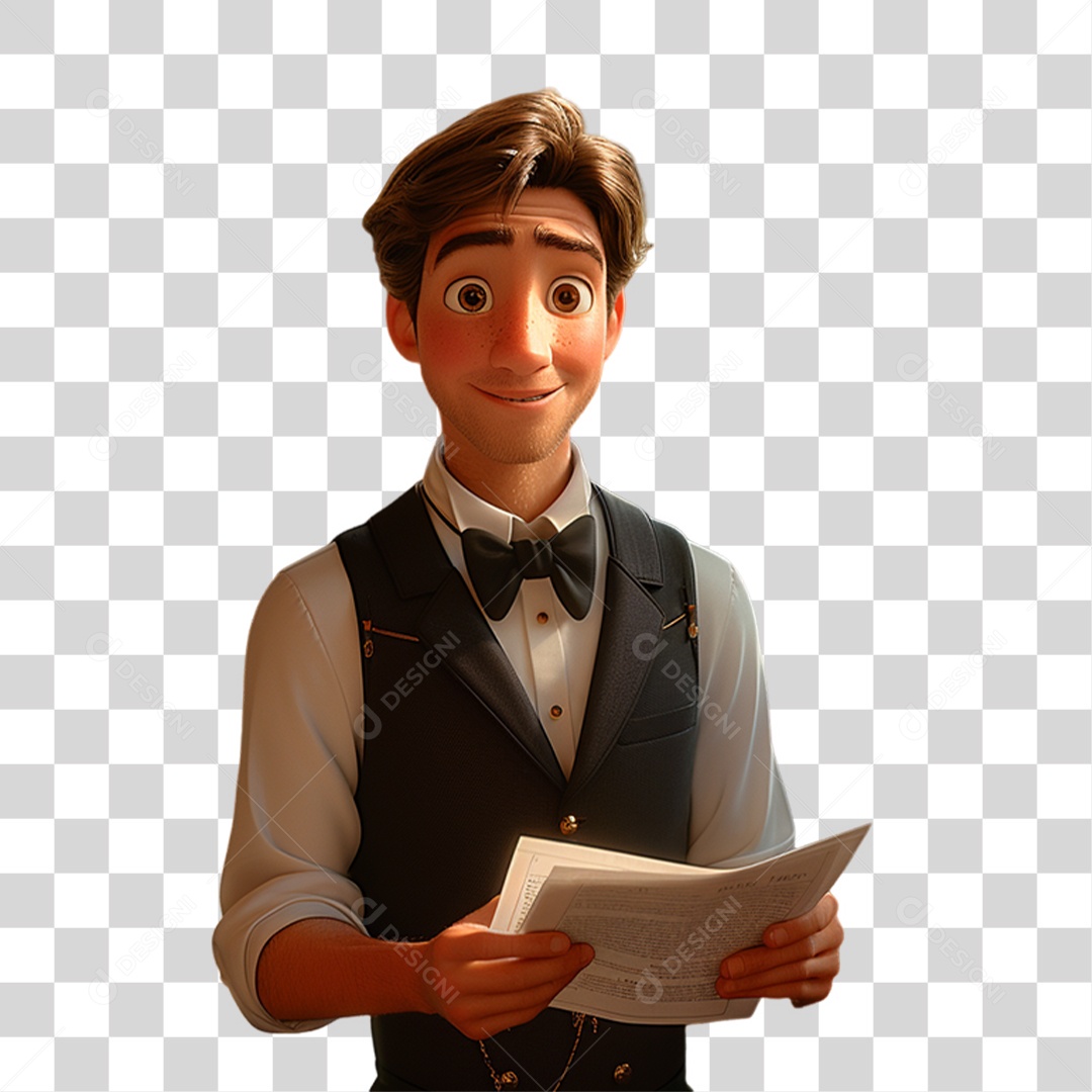 Personagem 3D Homem PNG Transparente