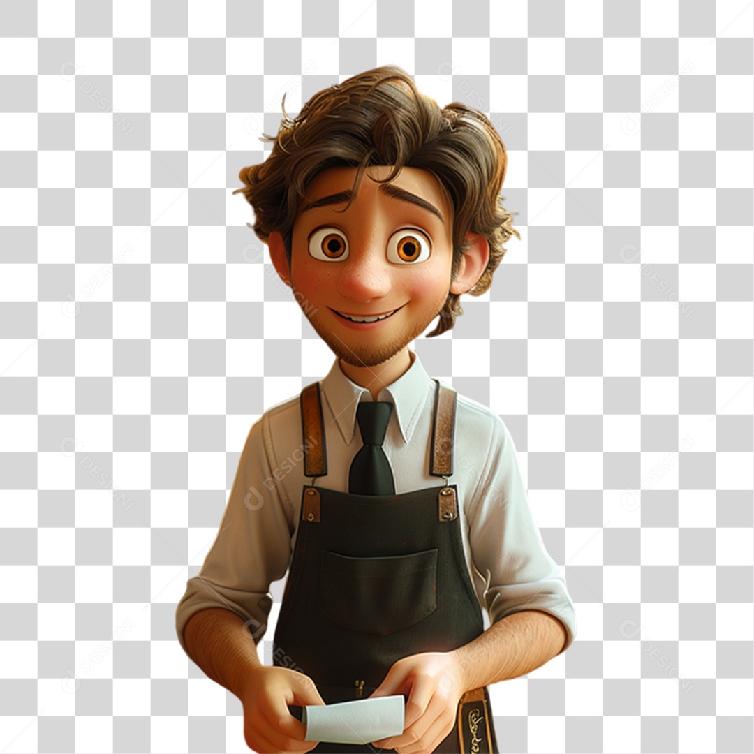 Personagem 3D Homem PNG Transparente