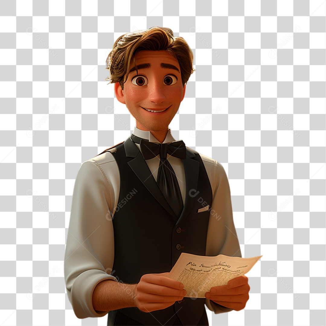 Personagem 3D Homem PNG Transparente