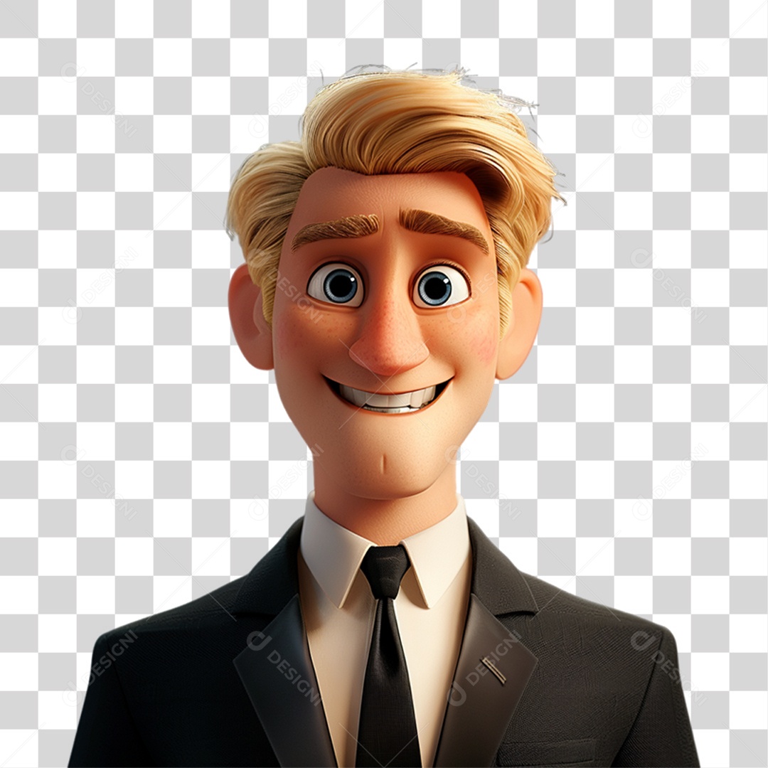Personagem 3D Homem PNG Transparente