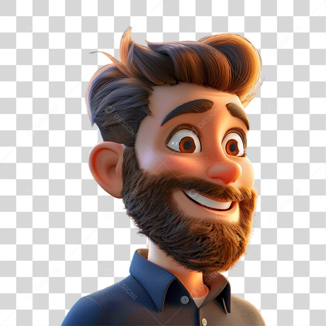 Personagem 3D Homem PNG Transparente