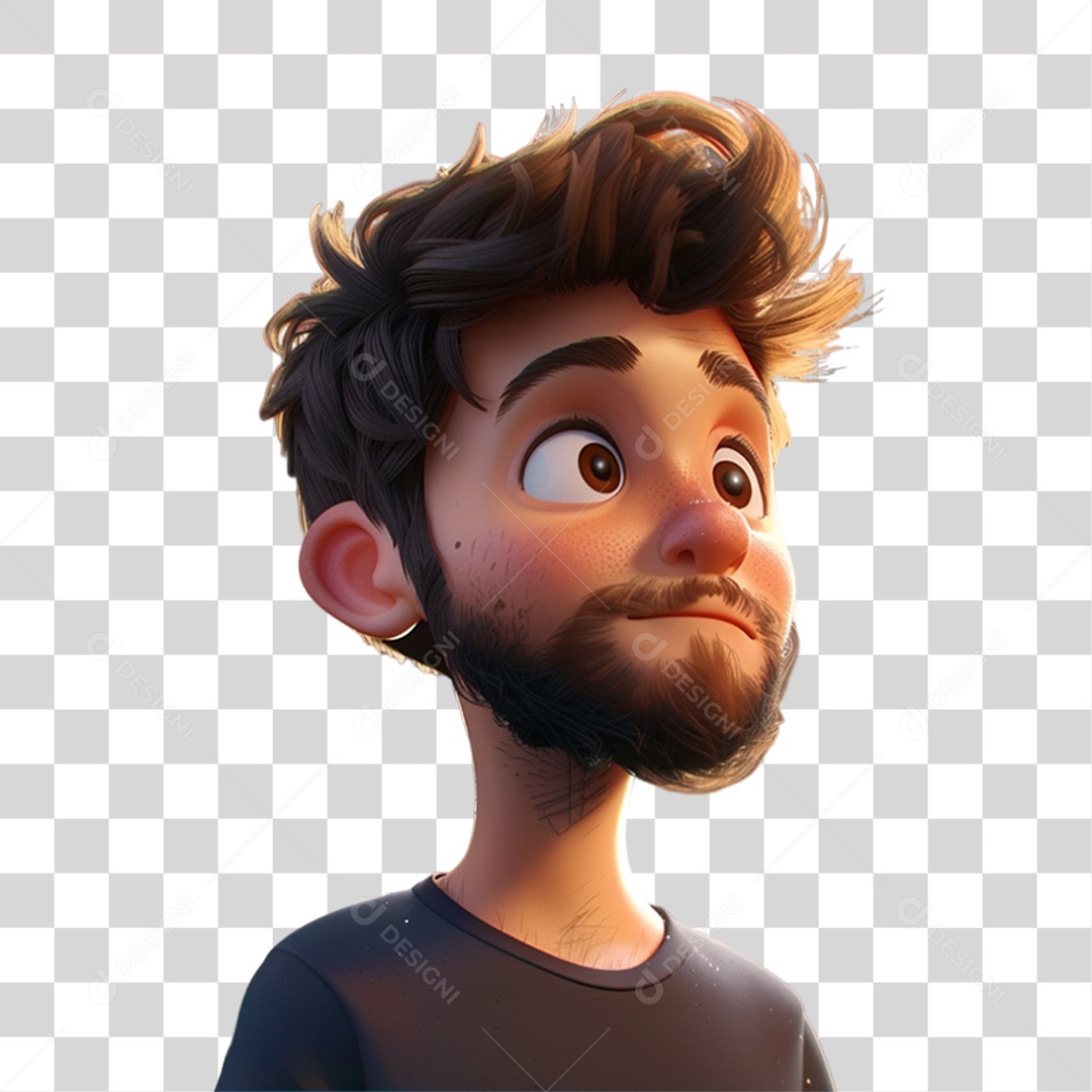 Personagem 3D Homem PNG Transparente