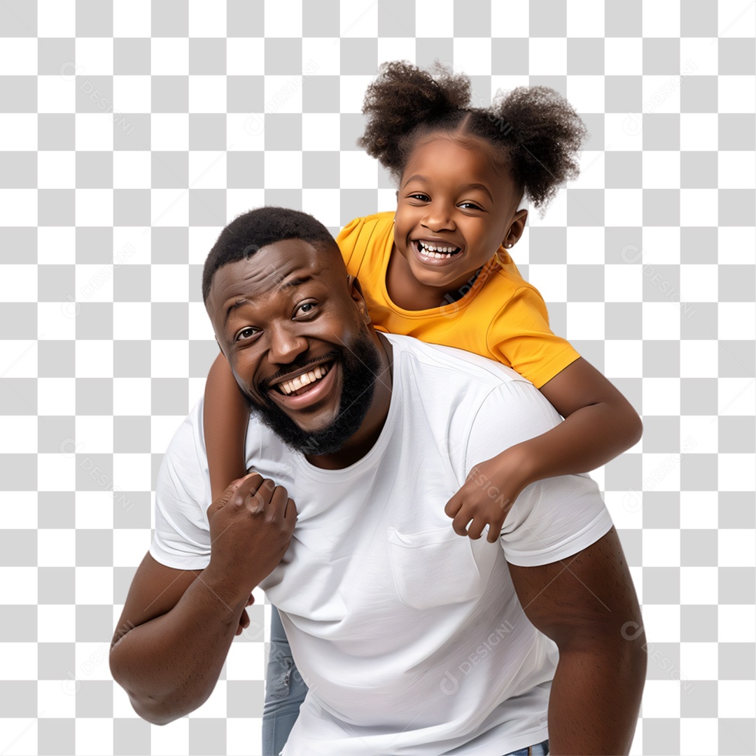 Pai e Filha Dia dos Pais PNG Transparente