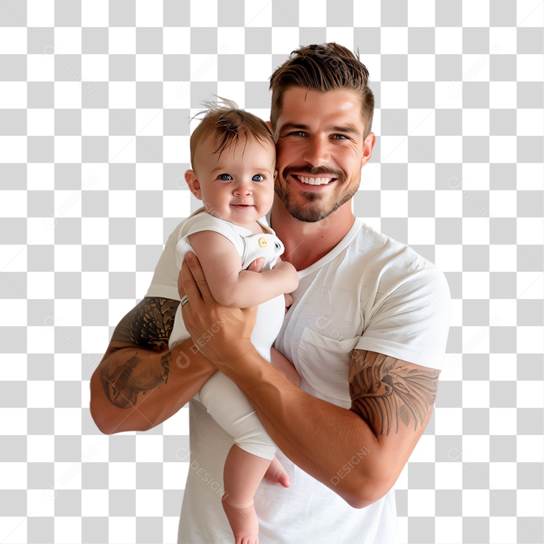 Pai e Filha Dia dos Pais PNG Transparente