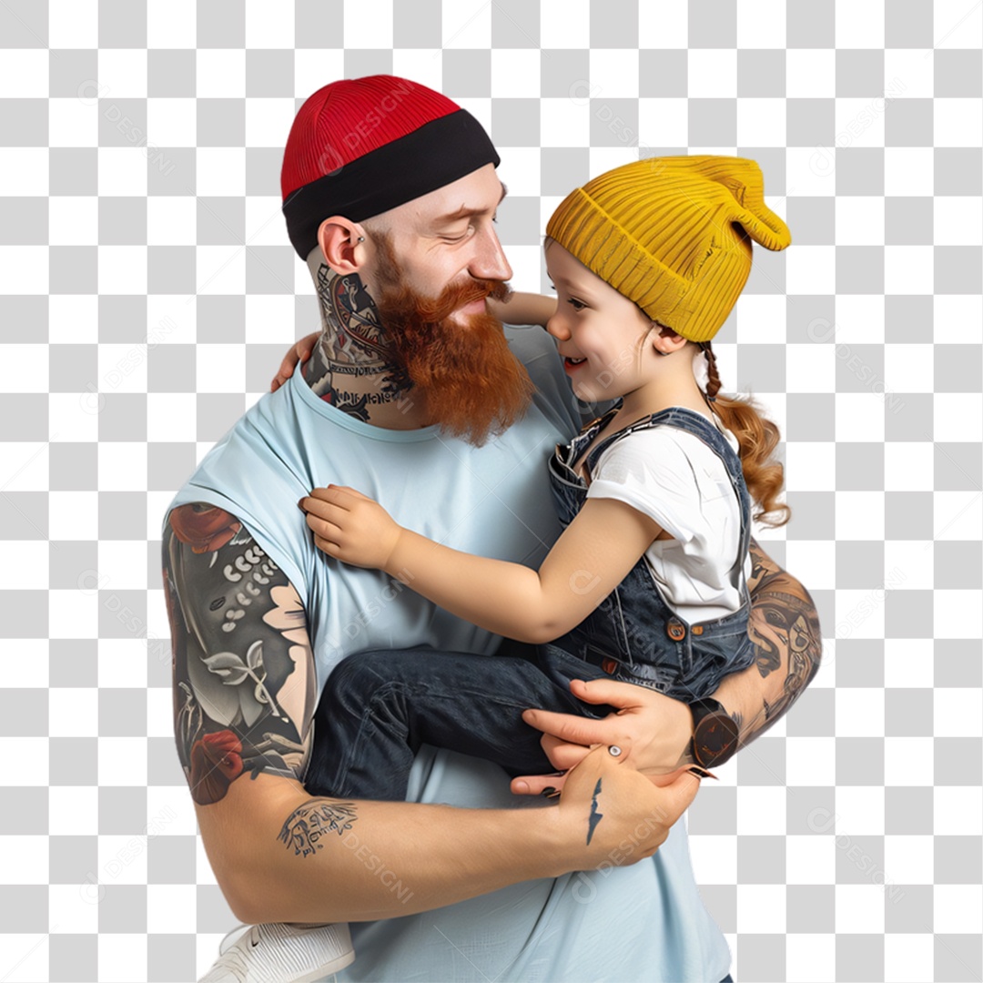 Pai e Filho Dia dos Pais PNG Transparente