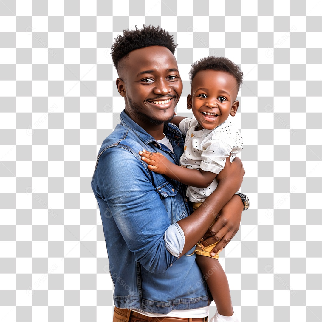 Pai e Filho Dia dos Pais PNG Transparente