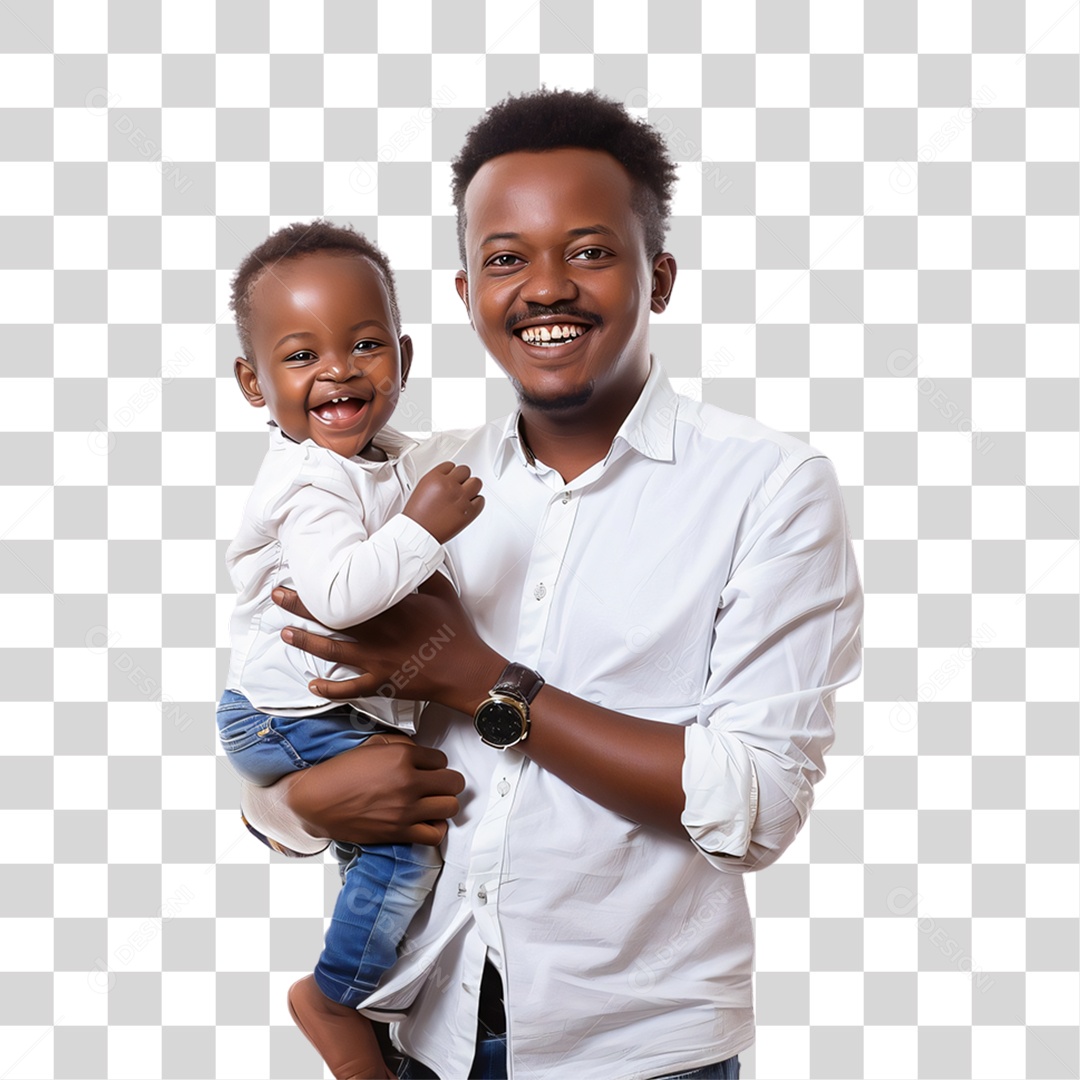 Pai e Filho Dia dos Pais PNG Transparente