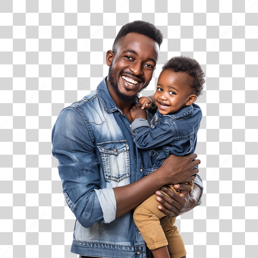 Pai e Filho Dia dos Pais PNG Transparente