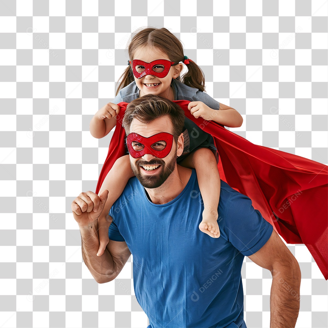 Pai e Filha Dia dos Pais PNG Transparente