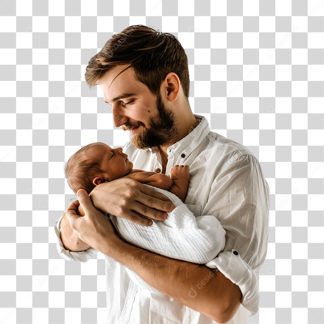 Pai e Filho Dia dos Pais PNG Transparente