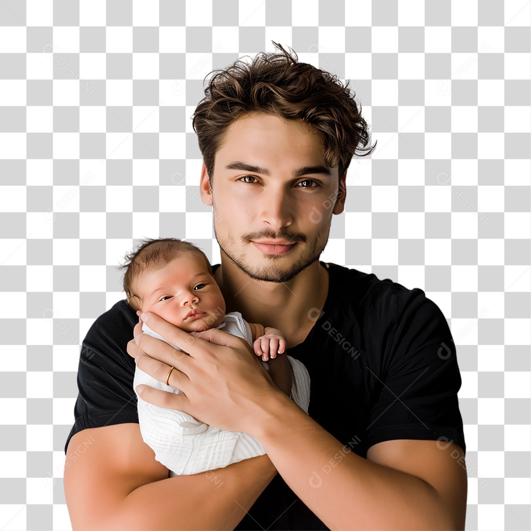 Pai e Filho Dia dos Pais PNG Transparente