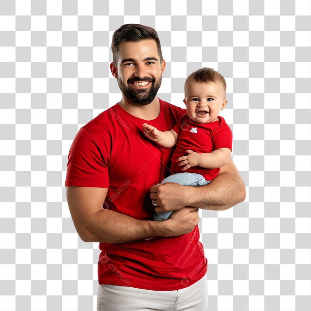 Pai e Filho Dia dos Pais PNG Transparente