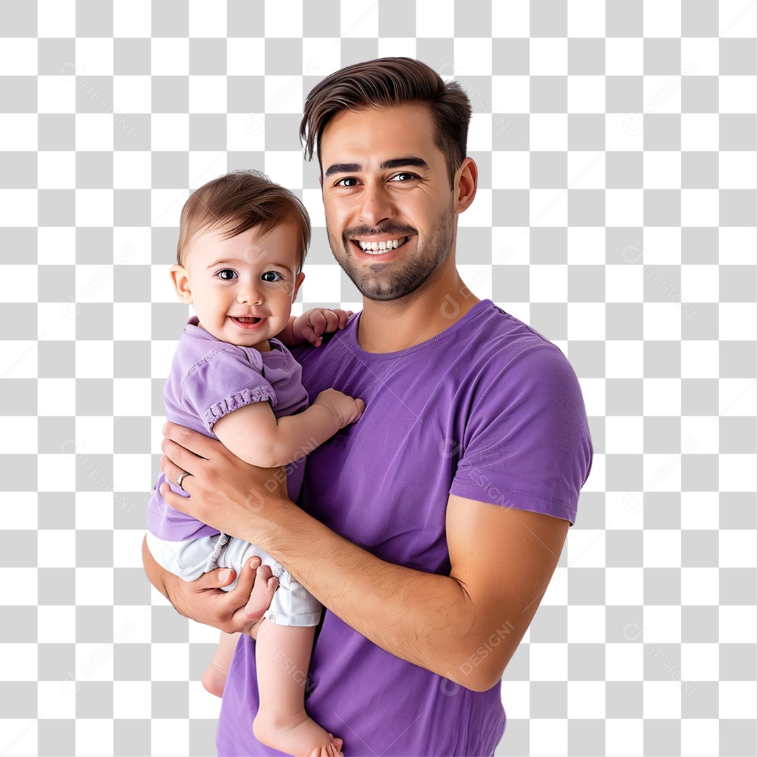 Pai e Filha Dia dos Pais PNG Transparente