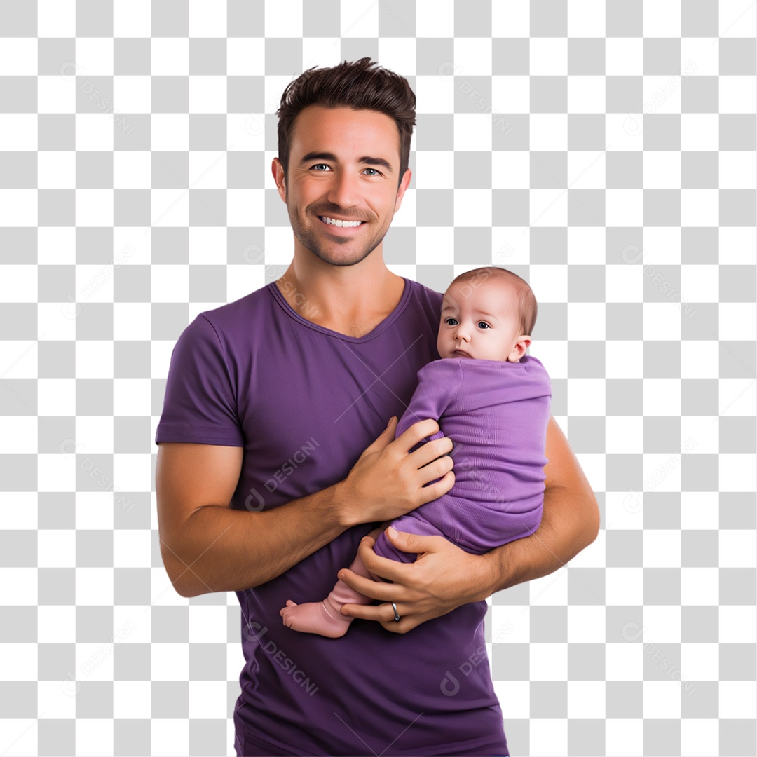 Pai e Filho Dia dos Pais PNG Transparente