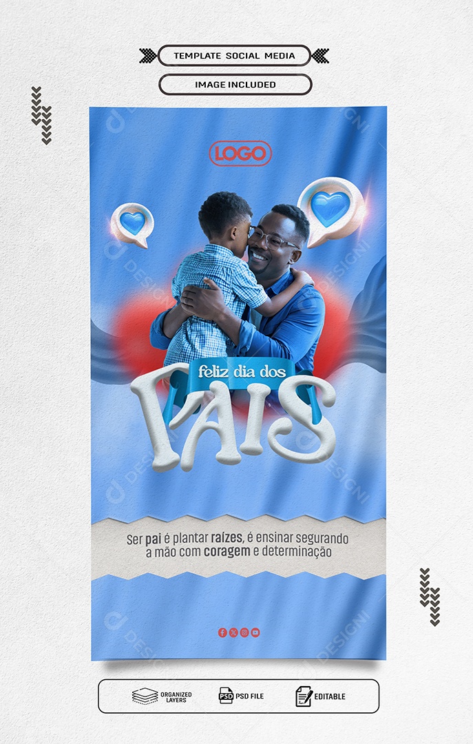 Story: Happy Father's Day: August 11th Social Media PSD Editable