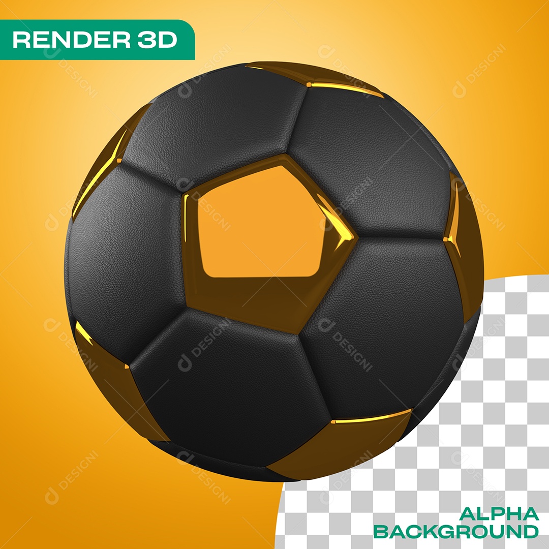 Bola Preta e Dourada