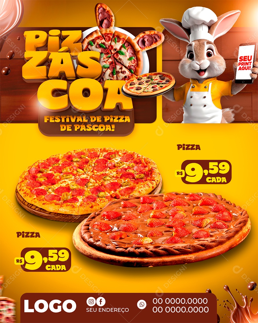 Oferta Especial Pizzáscoa Festival de Pizza de Páscoa