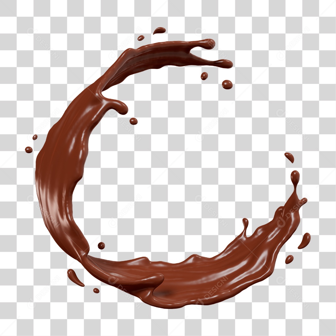 Chocolate Splash PNG Transparente