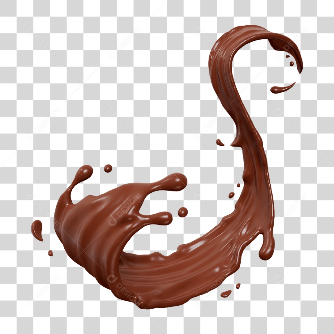 Chocolate Splash PNG Transparente