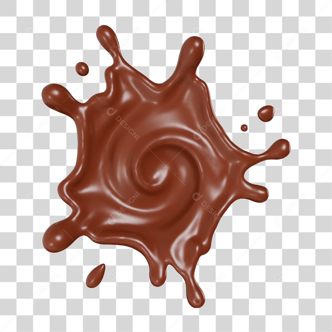 Chocolate Splash PNG Transparente