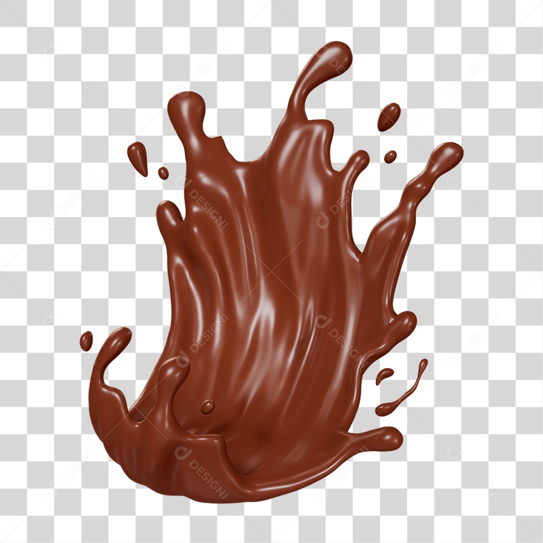 Chocolate Splash PNG Transparente