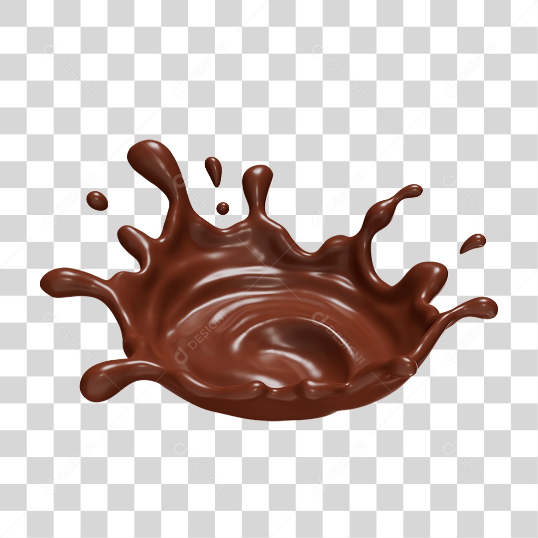 Chocolate Splash PNG Transparente