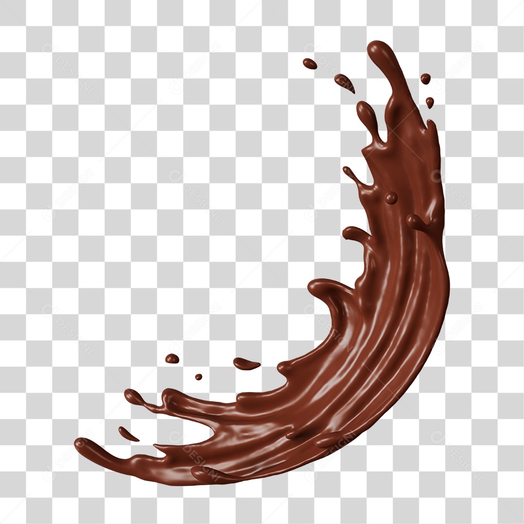 Chocolate Splash PNG Transparente