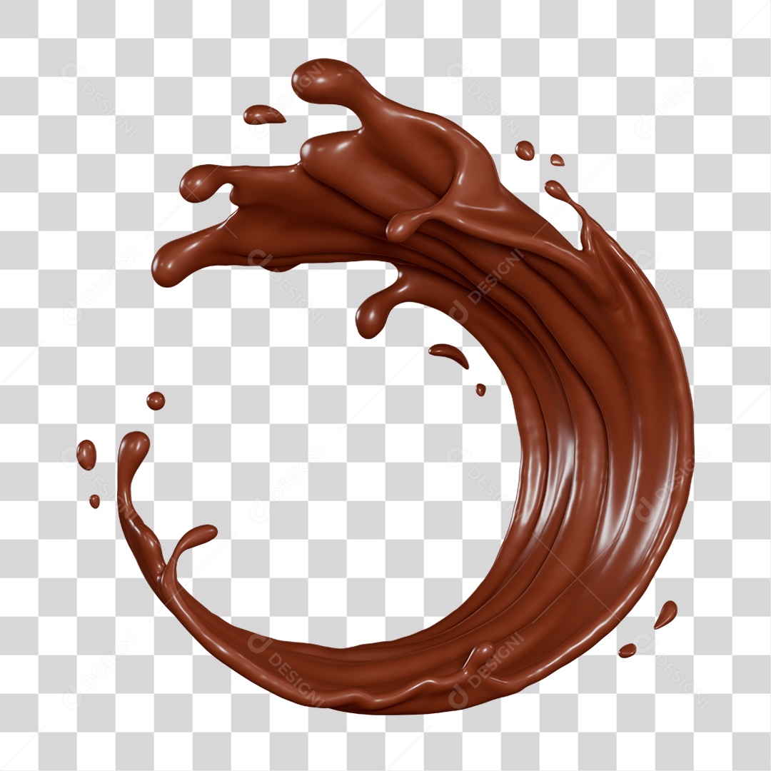 Chocolate Splash PNG Transparente