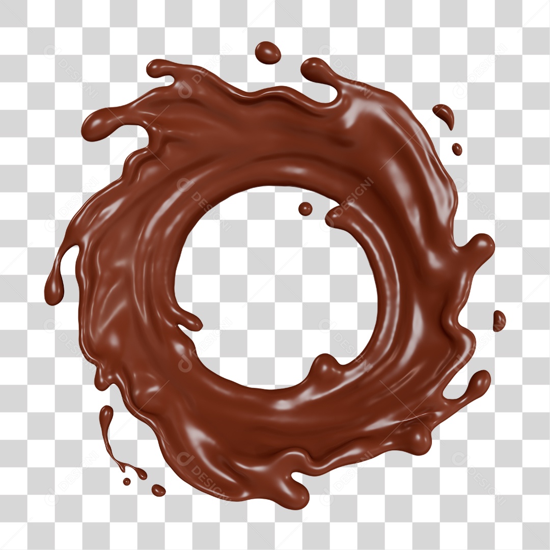 Chocolate Splash PNG Transparente