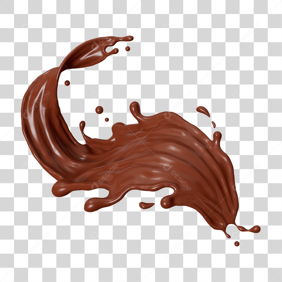 Chocolate Splash PNG Transparente