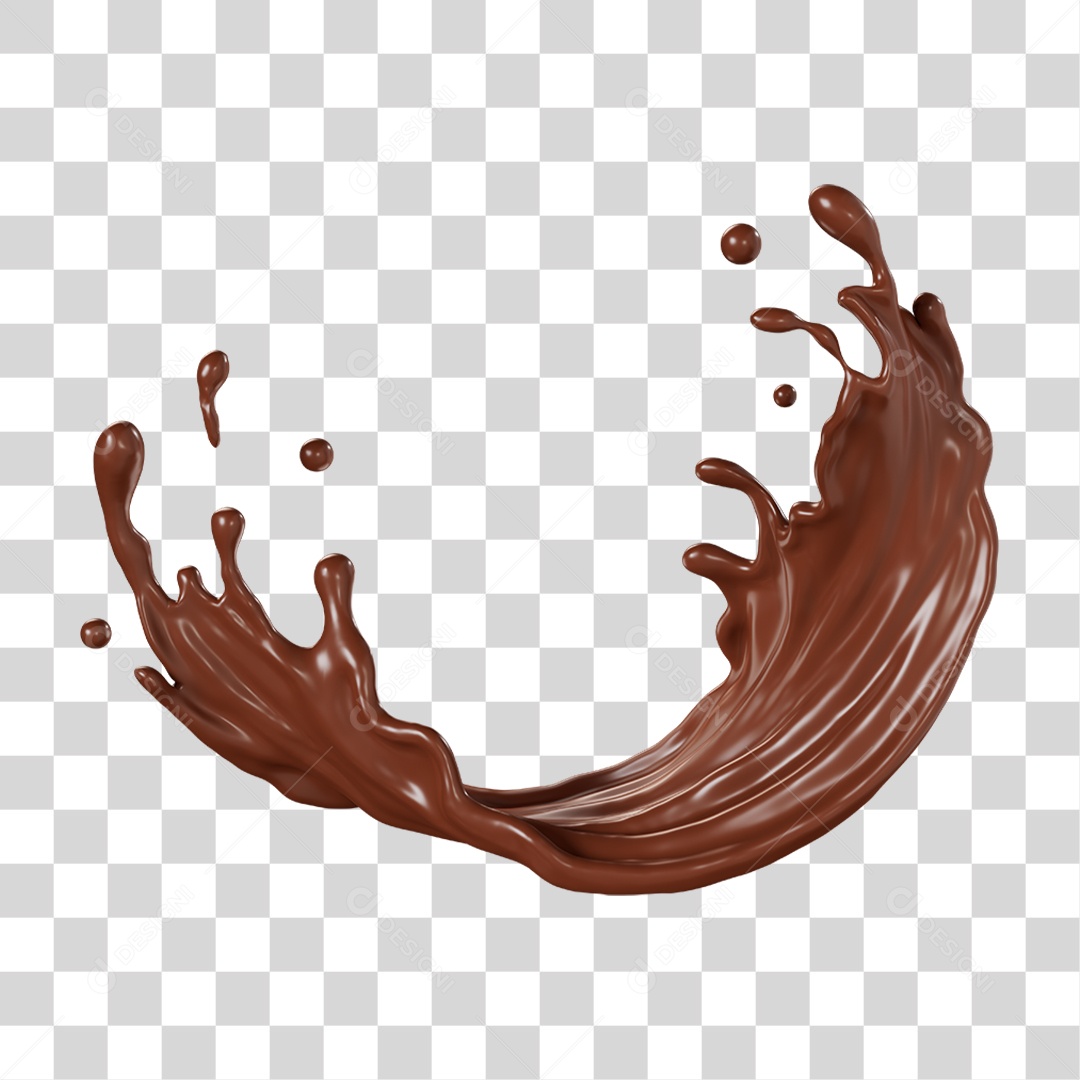 Chocolate Splash PNG Transparente