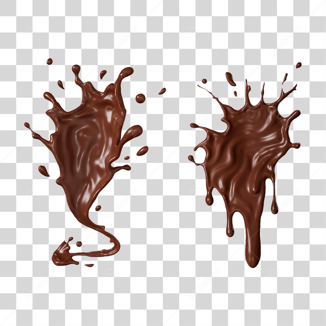 Chocolate Splash PNG Transparente