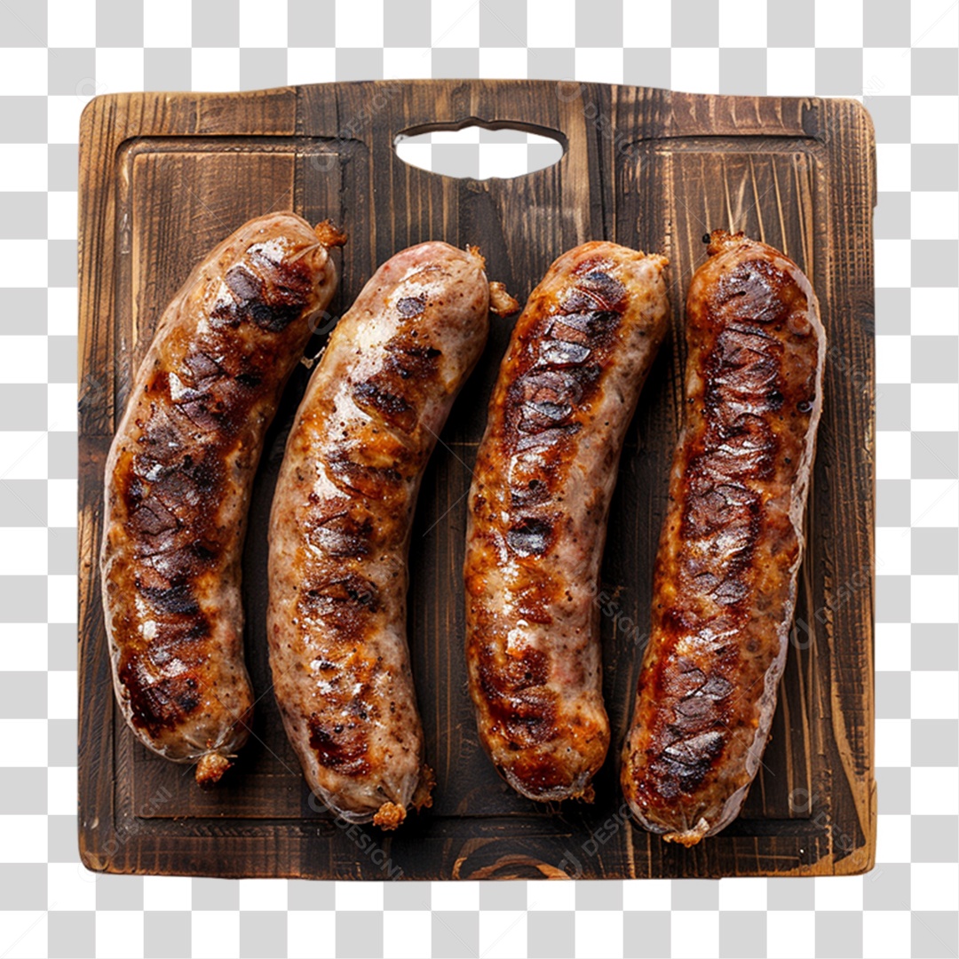 Linguiça Assada Churrasco PNG Transparente