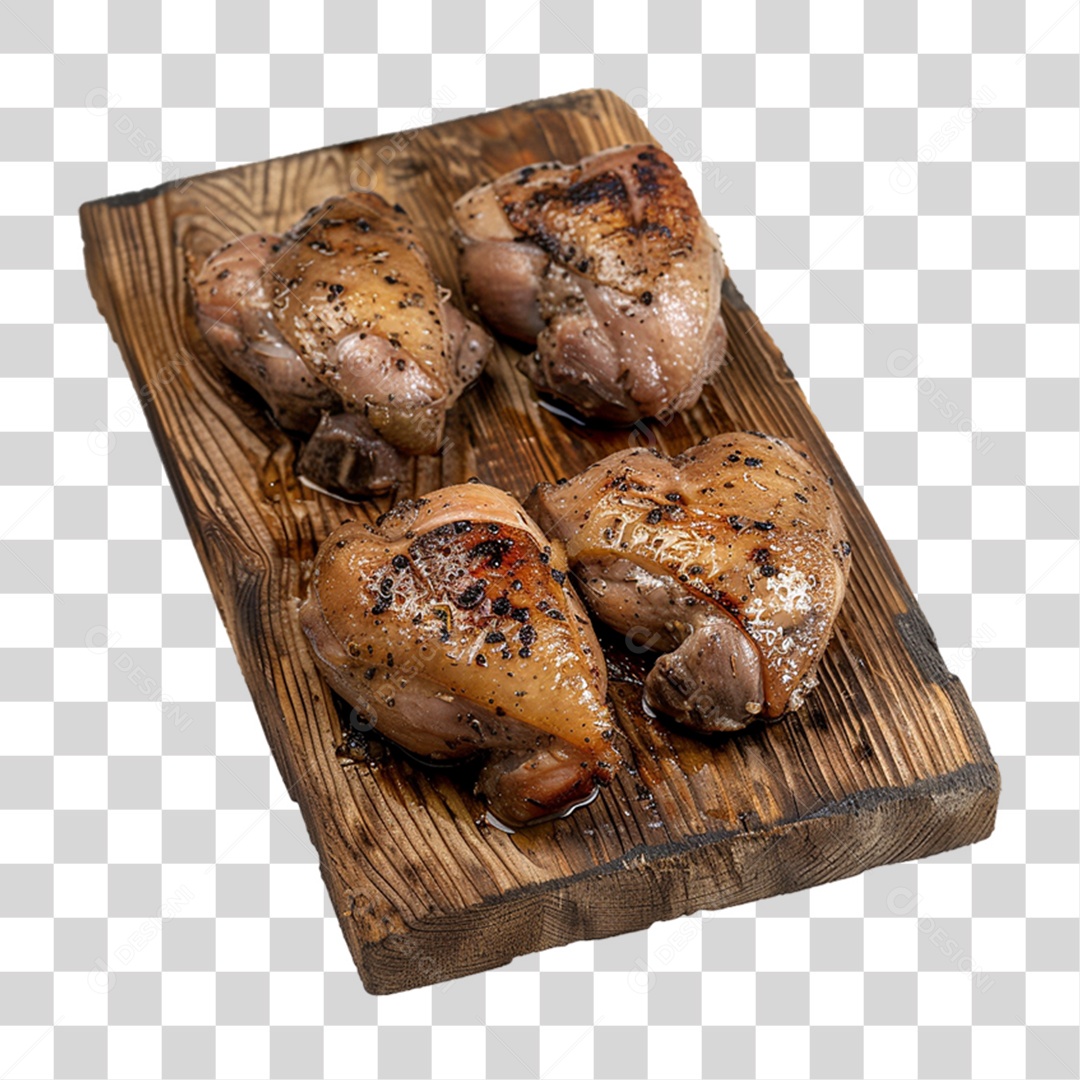 Frango Assado Churrasco PNG Transparente