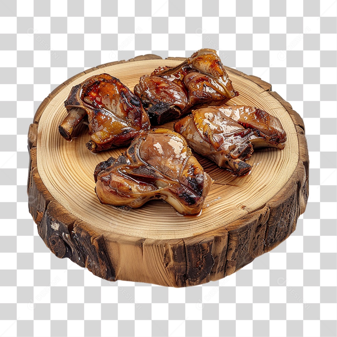 Frango Assado Churrasco PNG Transparente