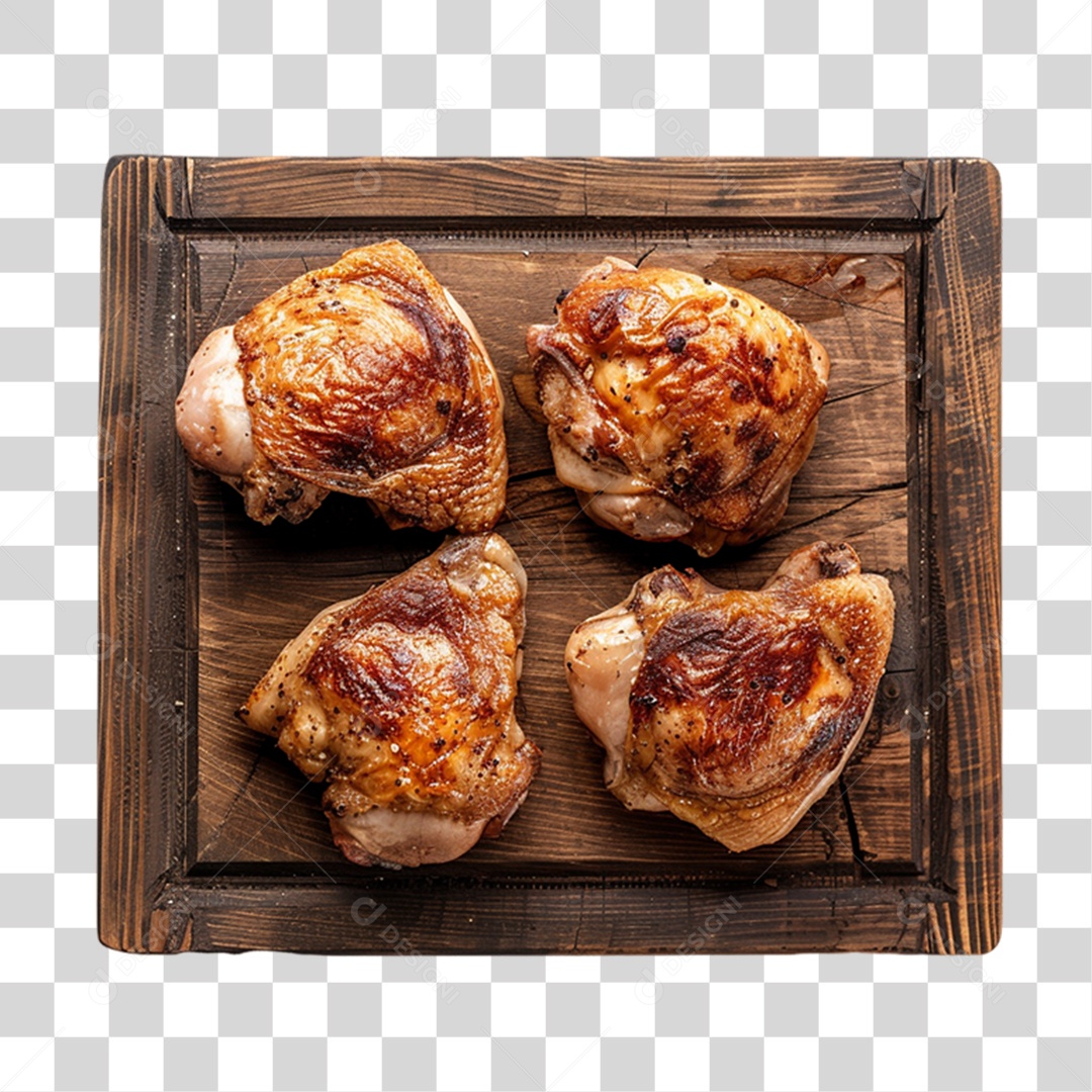 Frango Assado Churrasco PNG Transparente