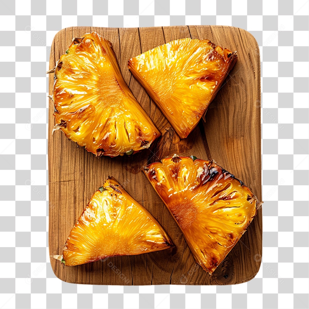 Abacaxi Assado Churrasco PNG Transparente