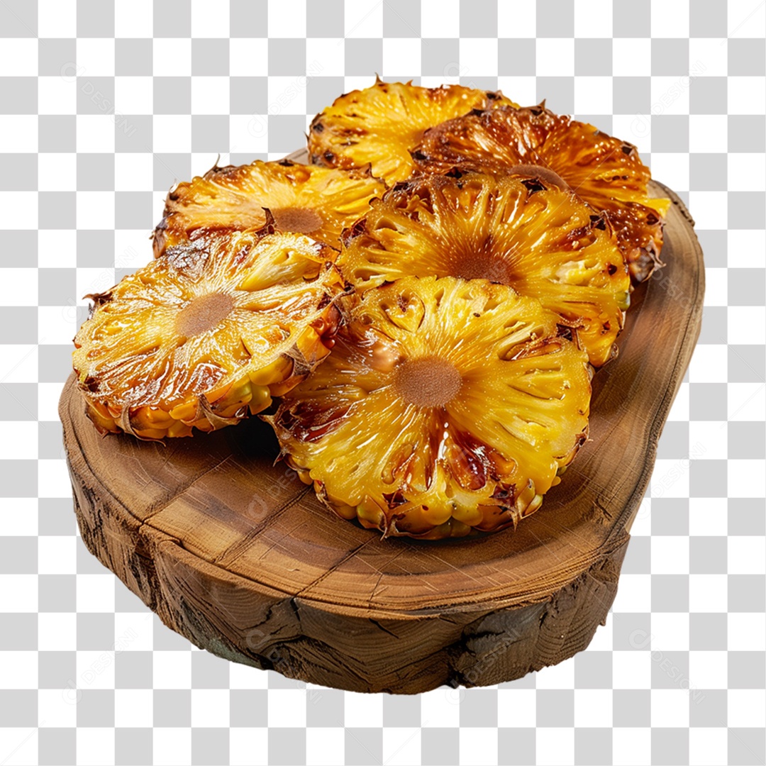 Abacaxi Assado Churrasco PNG Transparente