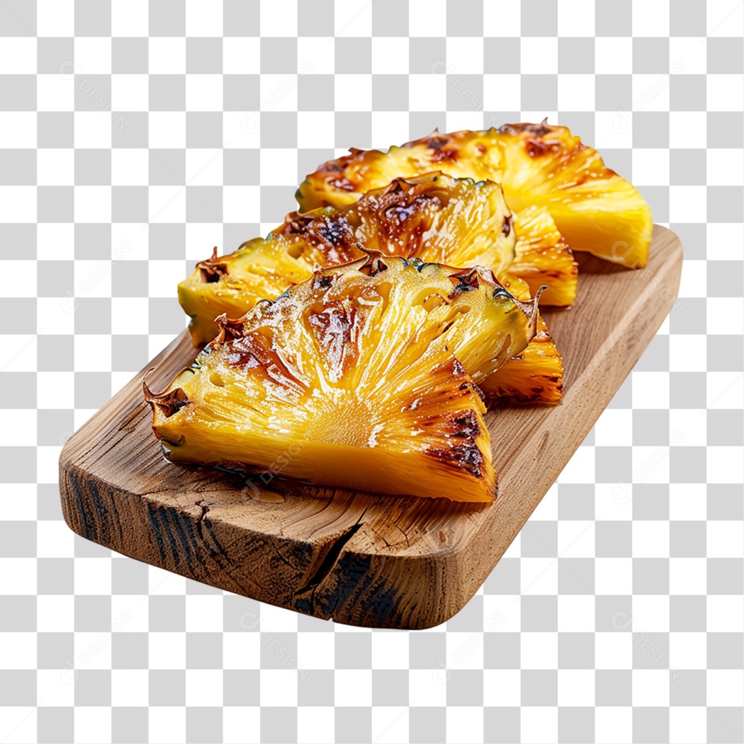 Abacaxi Assado Churrasco PNG Transparente