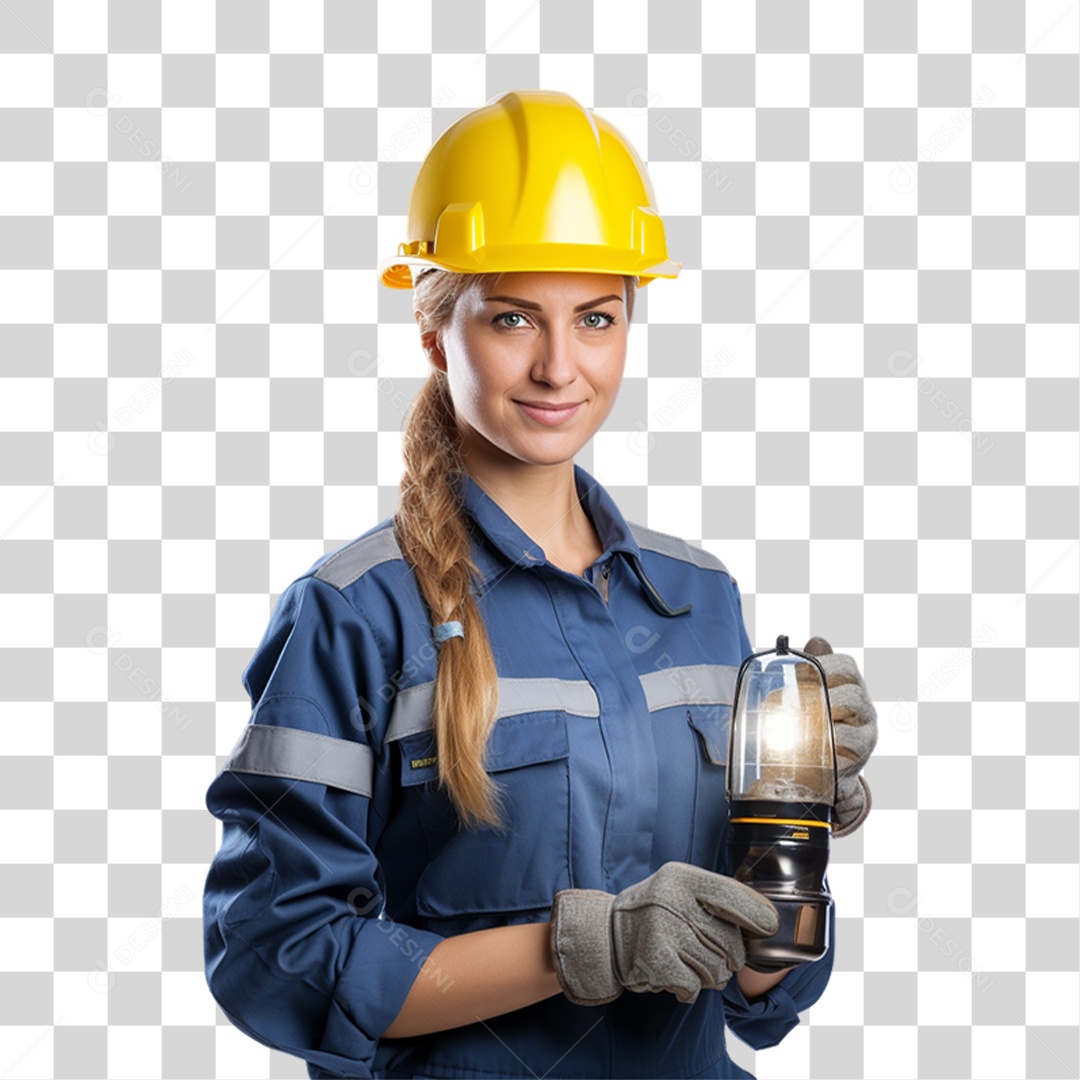 Mulher que Trabalha com Energia Solar Placa Solar PNG Transparente