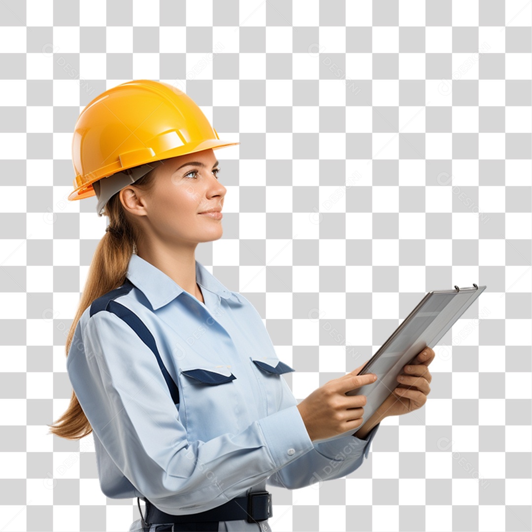 Mulher que Trabalha com Energia Solar Placa Solar PNG Transparente