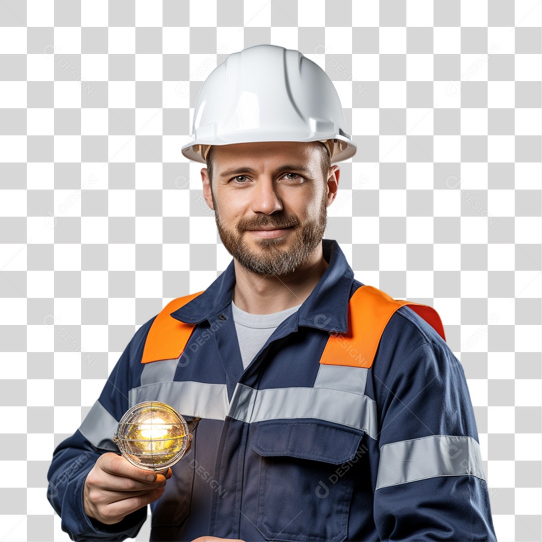 Homem que Trabalha com Energia Solar Placa Solar PNG Transparente