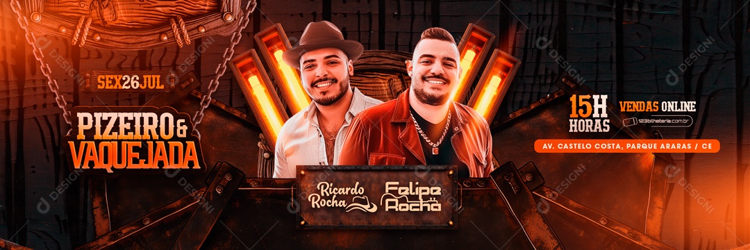 Flyer Carrossel  Tardezinha Robinho Cantor Carlos Forrozeiro Roberto Costa Social Media PSD Editável