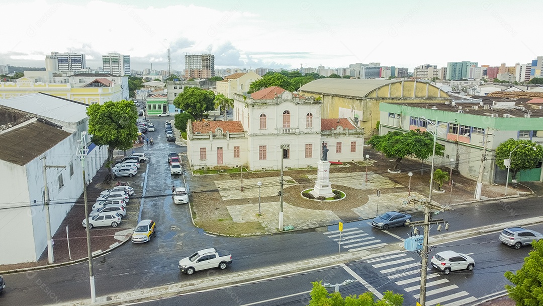Vista aérea de uma cidade