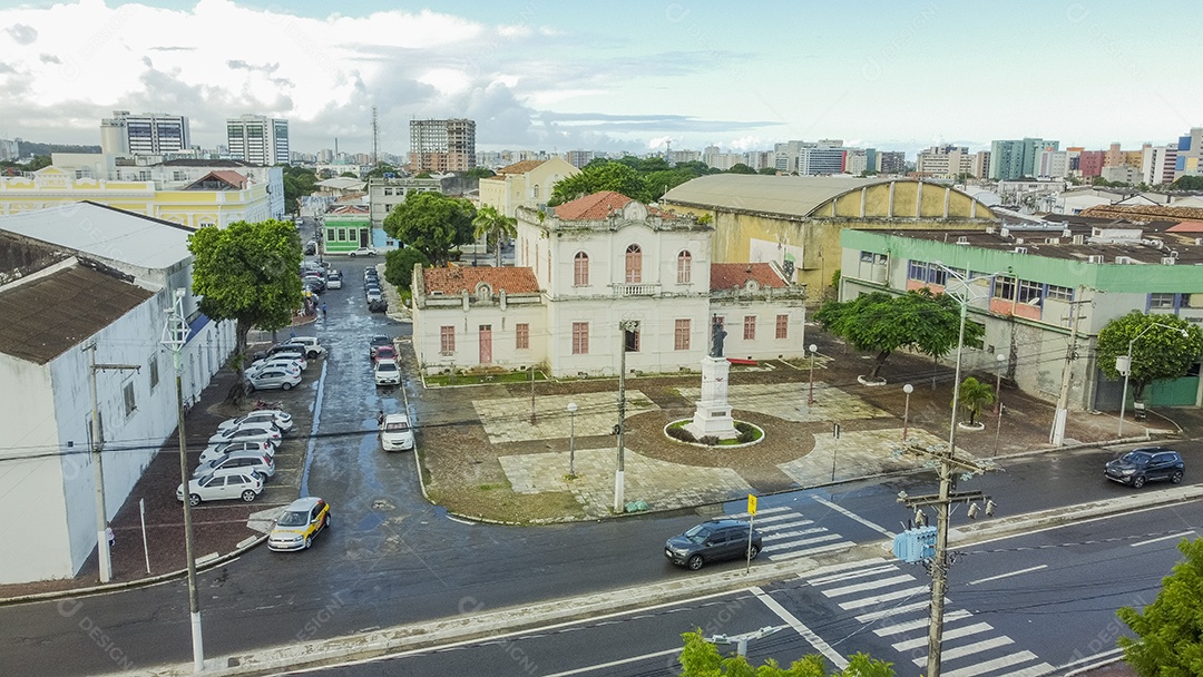 Vista aérea de uma cidade