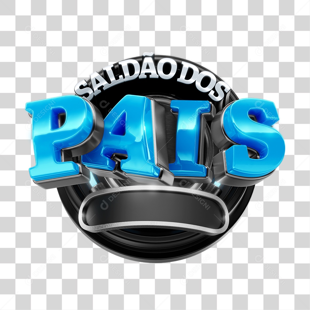 Selo 3D Saldão dos Pais PNG Transparente