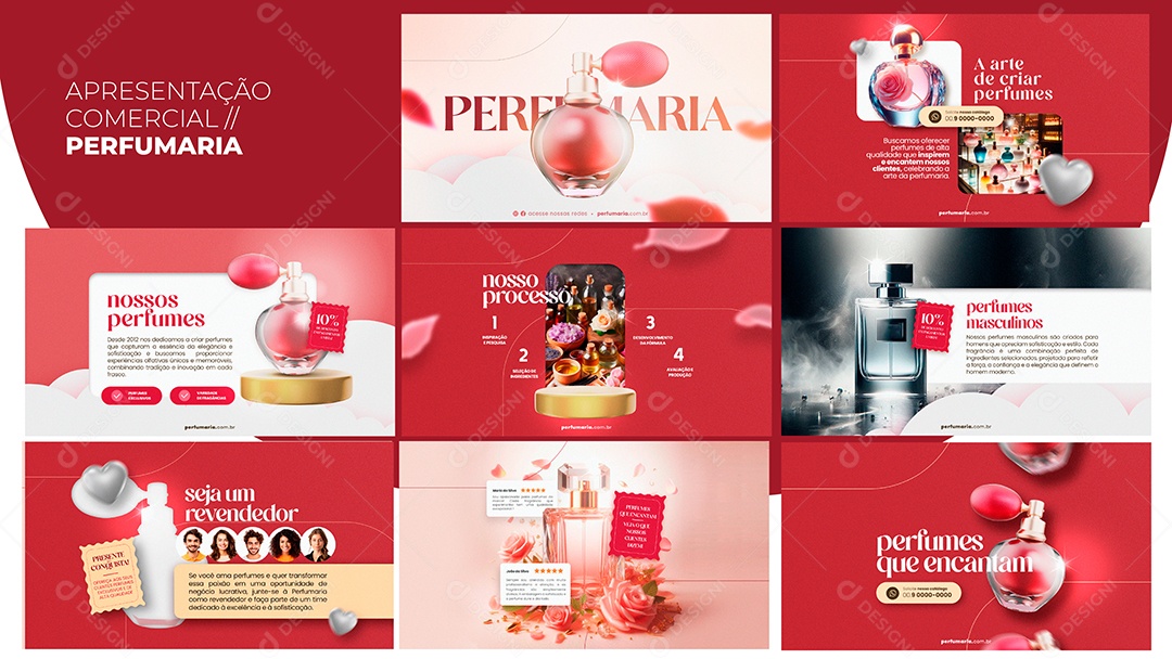 Apresentação Comercial Perfumaria PSD Editável