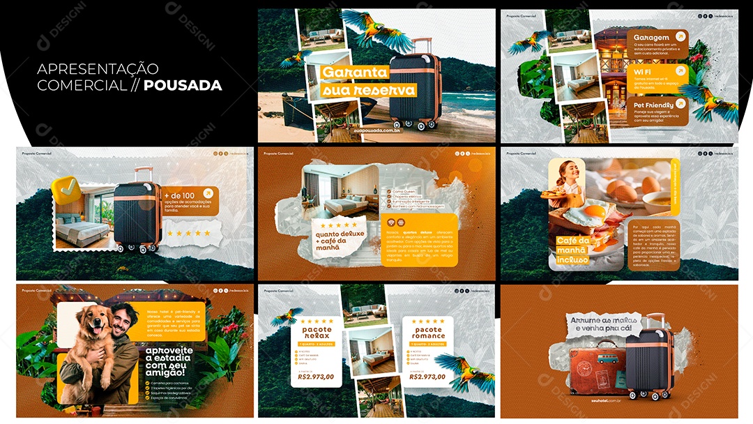 Apresentação Comercial Pousada PSD Editável