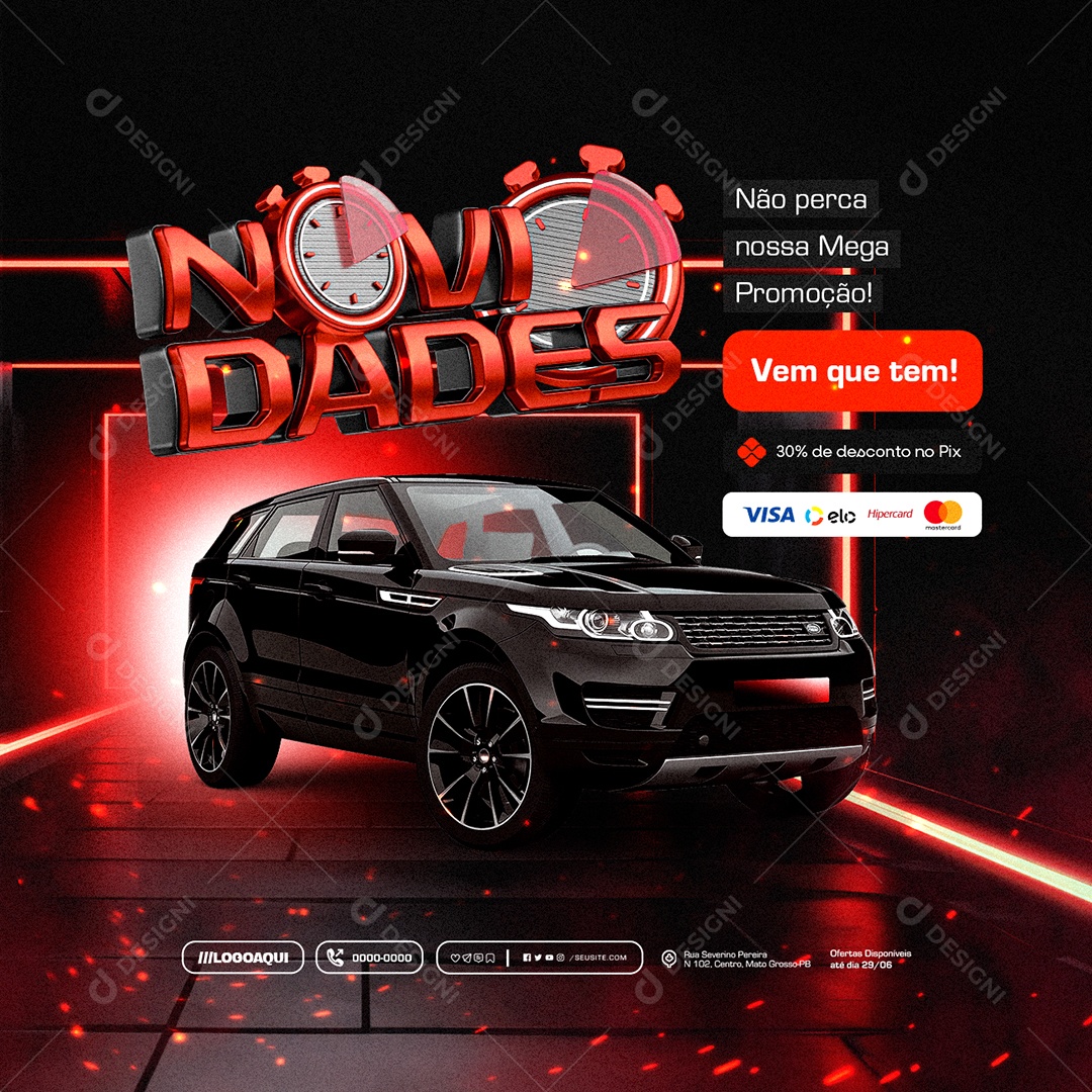 Novidades não Perca nossa Mega Promoção Social Media PSD Editável