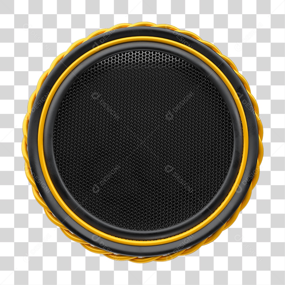 Elemento 3D Placa De Metal Redonda PNG Transparente